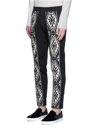 Front View - Click To Enlarge - PORTS 1961 - Tribal embroidered stripe pants