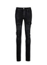 Main View - Click To Enlarge - AMIRI - 'MX1' plonge leather patchwork waxed jeans