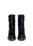 Front View - Click To Enlarge - VALENTINO GARAVANI - 'Rockstud' trim leather combat boots