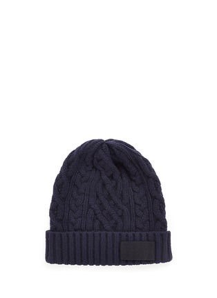 Main View - Click To Enlarge - SACAI - Cable knit wool beanie