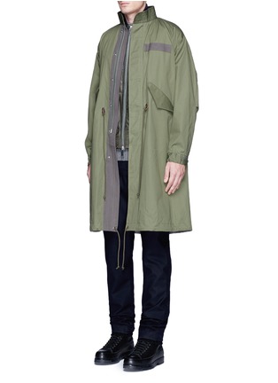 Front View - Click To Enlarge - SACAI - Vest underlay padded military coat
