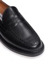 Detail View - Click To Enlarge - THOM BROWNE  - Pebble leather penny loafers