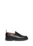 Main View - Click To Enlarge - THOM BROWNE  - Pebble leather penny loafers