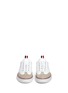 Front View - Click To Enlarge - THOM BROWNE  - Suede toe cap leather sneakers