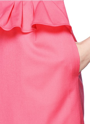 Detail View - Click To Enlarge - VALENTINO GARAVANI - Techno Couture bow pleated dress