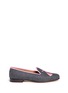 Main View - Click To Enlarge - STUBBS & WOOTTON - Tassel embroidery flannel slip-ons