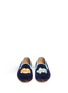 Front View - Click To Enlarge - STUBBS & WOOTTON - 'Gulp/Ooops' embroidery velvet slip-ons