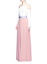 Figure View - Click To Enlarge - ROKSANDA - 'Leighton' ladder stitch seam crepe skirt