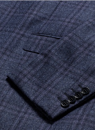 Detail View - Click To Enlarge - ARMANI COLLEZIONI - Metropolitan' check plaid virgin wool blazer