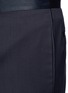 Detail View - Click To Enlarge - ARMANI COLLEZIONI - Satin waist virgin wool tuxedo pants
