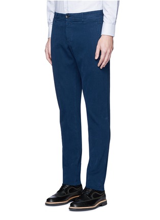 Front View - Click To Enlarge - ARMANI COLLEZIONI - Cotton corduroy chinos