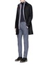 Figure View - Click To Enlarge - ARMANI COLLEZIONI - Cotton houndstooth chinos