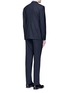 Back View - Click To Enlarge - ARMANI COLLEZIONI - 'Metropolitan' pick stitch wool suit
