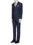 Figure View - Click To Enlarge - ARMANI COLLEZIONI - 'Metropolitan' pick stitch wool suit