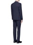 Back View - Click To Enlarge - ARMANI COLLEZIONI - 'Metropolitan' dot jacquard suit