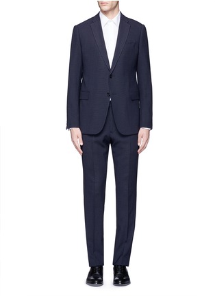 Main View - Click To Enlarge - ARMANI COLLEZIONI - 'Metropolitan' dot jacquard suit