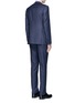 Back View - Click To Enlarge - ARMANI COLLEZIONI - 'Metropolitan' windowpane check wool suit