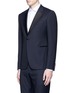 Front View - Click To Enlarge - ARMANI COLLEZIONI - 'Metropolitan' diamond jacquard wool tuxedo suit