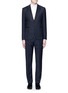 Main View - Click To Enlarge - ARMANI COLLEZIONI - 'Metropolitan' diamond jacquard wool tuxedo suit