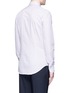 Back View - Click To Enlarge - ARMANI COLLEZIONI - Check grid cotton shirt