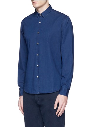 Front View - Click To Enlarge - THEORY - 'Zack PS' cotton chambray shirt