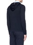 Back View - Click To Enlarge - THEORY - 'Melker' waffle knit zip front sweater