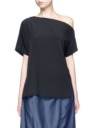 Main View - Click To Enlarge - TIBI - Silk one-shoulder top