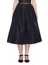 Main View - Click To Enlarge - TIBI - Pleat front silk faille flare midi skirt