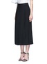 Front View - Click To Enlarge - TIBI - Inverted pleat silk culottes