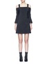 Main View - Click To Enlarge - TIBI - Lantern sleeve off-shoulder faille dress