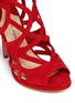 Detail View - Click To Enlarge - PAUL ANDREW - 'Ella' cutout suede caged sandals