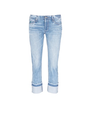 Main View - Click To Enlarge - 72877 - Roll cuff cropped jeans