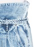 Detail View - Click To Enlarge - 72877 - Paperbag waist denim shorts