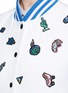 Detail View - Click To Enlarge - MIRA MIKATI - Cartoon icon patch sleeveless bomber jacket