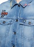 Detail View - Click To Enlarge - MIRA MIKATI - 'Icons' embroidery patch denim jacket