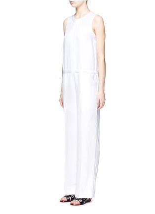 Front View - Click To Enlarge - VICTOR ALFARO - Slot seam wide leg jumpsuit
