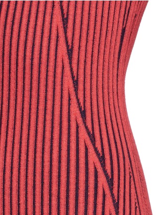 Detail View - Click To Enlarge - T BY ALEXANDER WANG - Contrast rib knit tank dress