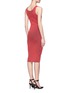 Back View - Click To Enlarge - T BY ALEXANDER WANG - Contrast rib knit tank dress