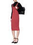 Figure View - Click To Enlarge - T BY ALEXANDER WANG - Contrast rib knit tank dress