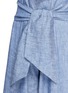 Detail View - Click To Enlarge - MSGM - Wrap waist chambray culottes