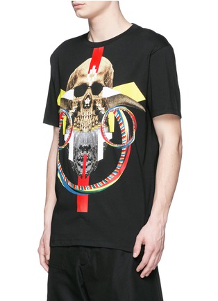 Front View - Click To Enlarge - MARCELO BURLON - 'Batavia' skull print T-shirt