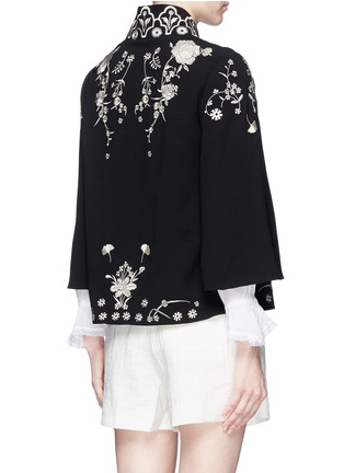 Back View - Click To Enlarge - 68244 - 'Lettie' floral embroidery kimono jacket