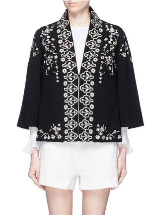 Main View - Click To Enlarge - 68244 - 'Lettie' floral embroidery kimono jacket