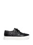 Main View - Click To Enlarge - ASH - 'Krush' lizard effect stud leather flatform lace-ups