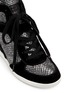 Detail View - Click To Enlarge - ASH - 'Brendy' python embossed leather wedge sneakers