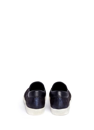 Back View - Click To Enlarge - ASH - 'Impuls' metallic leather skate slip-ons