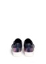Back View - Click To Enlarge - ASH - 'Jordy' zip holographic leather skate slip-ons