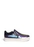Main View - Click To Enlarge - ASH - 'Jordy' zip holographic leather skate slip-ons