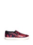 Main View - Click To Enlarge - ASH - 'Impuls' lily print leather skate slip-ons