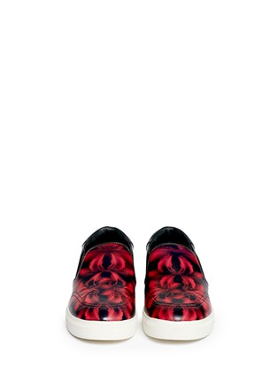 Figure View - Click To Enlarge - ASH - 'Impuls' lily print leather skate slip-ons